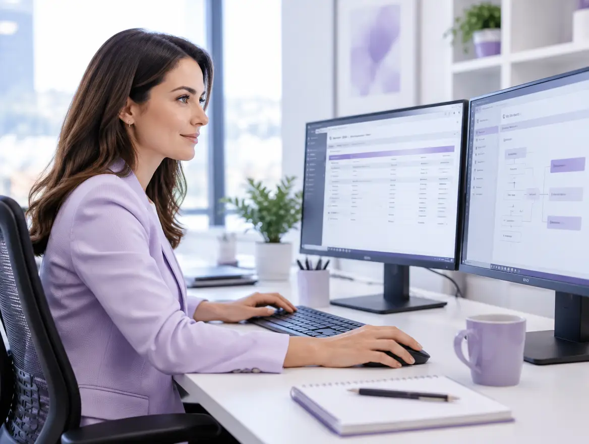ERP specialist configuring business software
