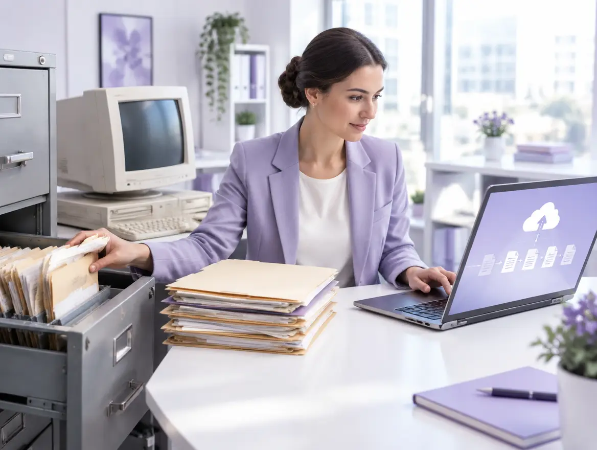 Records moving from legacy files into a modern cloud system